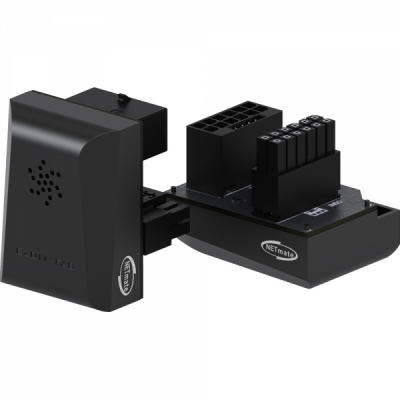 강원전자 넷메이트 450W 12VHPWR 변환 어댑터 (블랙/RVS 180도) [EZDIY-FAB] NM-DPI18917