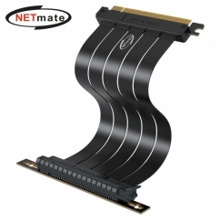 강원전자 넷메이트 PCI-E 4.0 라이저 케이블 200mm (블랙/90도) [EZDIY-FAB] NM-DPC172