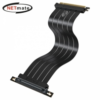 강원전자 넷메이트 PCI-E 4.0 라이저 케이블 300mm (블랙/90도) [EZDIY-FAB] NM-DPC1721