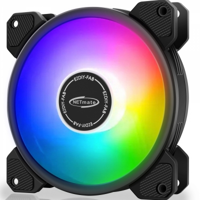 강원전자 넷메이트 Inner Ring ARGB 120mm 쿨링팬(블랙/단품) [EZDIY-FAB] NM-RGBFS207P