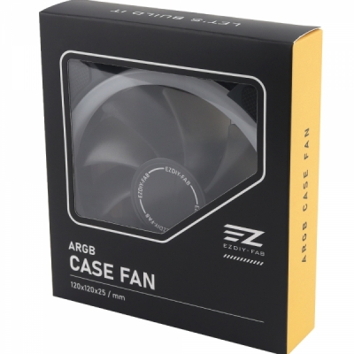 강원전자 넷메이트 Dual Ring ARGB 120mm 쿨링팬(블랙/단품) [EZDIY-FAB] NM-120256PRGB