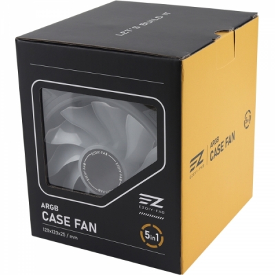 강원전자 넷메이트 Moonlight ARGB PWM 120mm 쿨링팬(블랙/5PACK + 팬허브) [EZDIY-FAB] NM-DPI0765