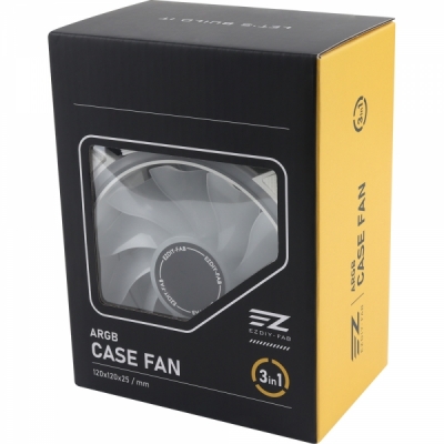 강원전자 넷메이트 Moonlight ARGB 120mm 쿨링팬(화이트/3PACK + 팬허브 + 리모컨) [EZDIY-FAB] NM-DPI1175