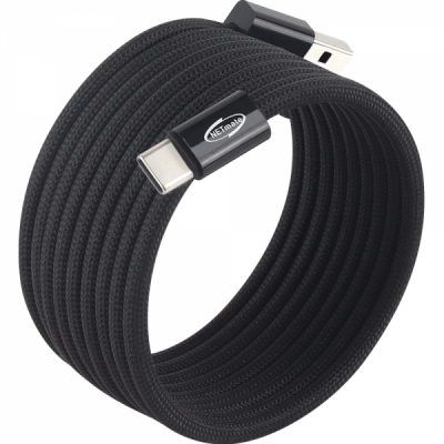 강원전자 넷메이트 USB2.0 마그네틱 AM-CM 케이블 2m (블랙) NM-UCA2152BM