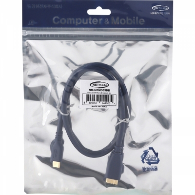강원전자 넷메이트 USB3.0 CM-MicroB 케이블 0.5m NM-UCM305DB