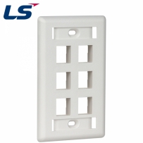 LS전선 아울렛 페이스 플레이트 6구 LS-FP-US-6PORT
