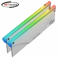 강원전자 넷메이트 ARGB 알루미늄 메모리 방열판 (화이트/2PACK) [EZDIY-FAB] NM-DPI06183