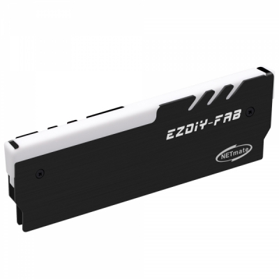 강원전자 넷메이트 5V RGB 알루미늄 메모리 방열판 (블랙/단품) [EZDIY-FAB] NM-DPI0612