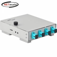 강원전자 넷메이트 4포트 미니 광분배함(OM3 SC 어댑터 포함) NM-FDWS04M3