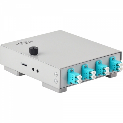 강원전자 넷메이트 4포트 미니 광분배함(OM3 LC 어댑터 포함) NM-FDWL04M3