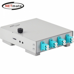 강원전자 넷메이트 4포트 미니 광분배함(OM3 LC 어댑터 포함) NM-FDWL04M3