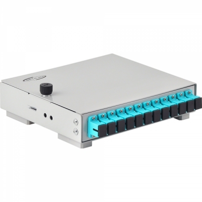 강원전자 넷메이트 12포트 미니 광분배함(OM3 SC 어댑터 포함) NM-FDWS12M3