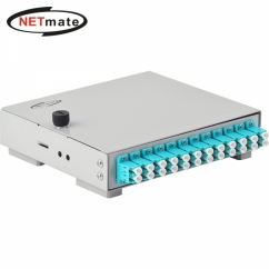 강원전자 넷메이트 12포트 미니 광분배함(OM3 LC 어댑터 포함) NM-FDWL12M3