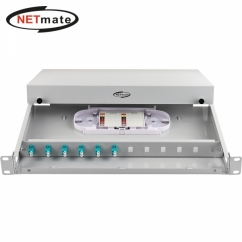 강원전자 넷메이트 12포트 1U 랙 타입 광분배함(OM3 LC 어댑터 6개 포함) NM-FDRL06M3