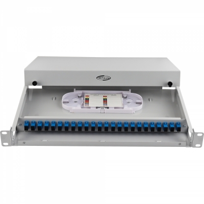 강원전자 넷메이트 24포트 1U 랙 타입 광분배함(SC 어댑터 포함) NM-FDRS24