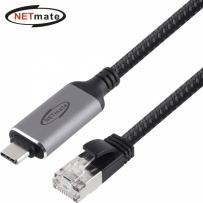 강원전자 넷메이트 랜케이블 일체형 USB Type C 기가비트 랜카드 (3m) NM-UCRJ30