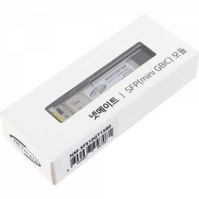 강원전자 넷메이트 10G 싱글모드 SFP+ BiDi 광 모듈(TX1550nm/RX1490nm/80km) NM-SFS10GT1580