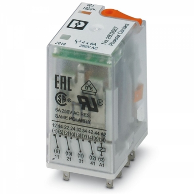 피닉스컨택트 REL-IR4/L-120AC/4X21 단일 릴레이 2903687