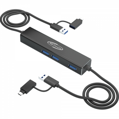 강원전자 넷메이트 USB3.0 KM 데이터 통신 컨버터(키보드/마우스 공유, USB 3포트) NM-UKM33