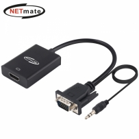 강원전자 넷메이트 VGA(RGB) + Stereo to HDMI 컨버터 NM-VH015