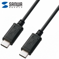 강원전자 산와서플라이 USB C타입 3A 60W 고속충전 케이블 1m KU-CC10