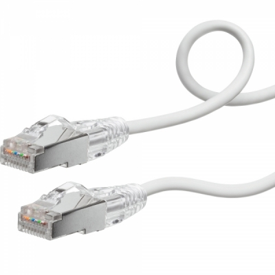 강원전자 산와서플라이 CAT.7 SSTP Flexible Slim 랜 케이블 2m (화이트) KB-SL7YS-02W