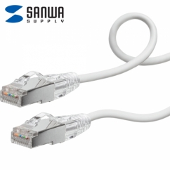 강원전자 산와서플라이 CAT.7 SSTP Flexible Slim 랜 케이블 2m (화이트) KB-SL7YS-02W