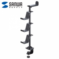 강원전자 산와서플라이 게임 & 헤드폰 탁상용 스탠드 (블랙) JY-STN2BK