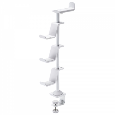 강원전자 산와서플라이 게임 & 헤드폰 탁상용 스탠드 (화이트) JY-STN2W