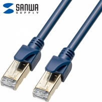 강원전자 산와서플라이 CAT.6A UTP 산업용 랜 케이블 10m (네이비 블루) KB-H6A-10NV