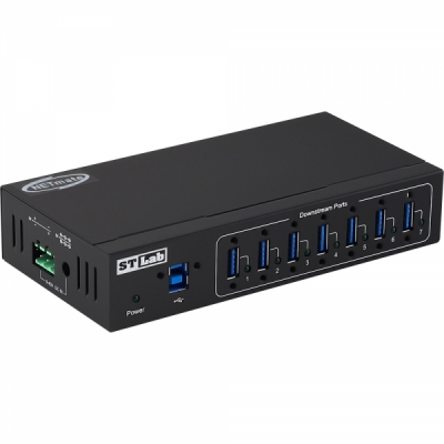 강원전자 넷메이트 산업용 USB3.0 7포트 허브 IU-141