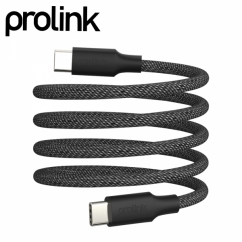 프로링크 USB2.0 마그네틱 C타입 240W 고속충전 패브릭 케이블 1.2m PLT493M-0120