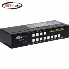 강원전자 넷메이트 Multi-View 듀얼 4K HDMI KVM 4:1 스위치(USB) NM-HKM4304D