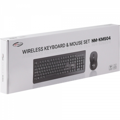 강원전자 넷메이트 무선 키보드·마우스 세트 NM-KMS04