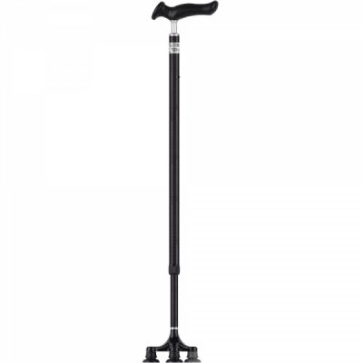 강원전자 더돌봄 프리미엄 6발 자립형 오른손 지팡이(블랙) DB-CSTBC01