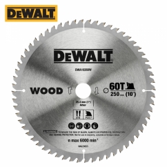 디월트 250mm 60T 목재용 Thin Kerf 원형톱날 DWA10260W