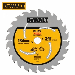 디월트 184mm 24T 목재용 FLEXVOLT 원형톱날 DWA714124WFV