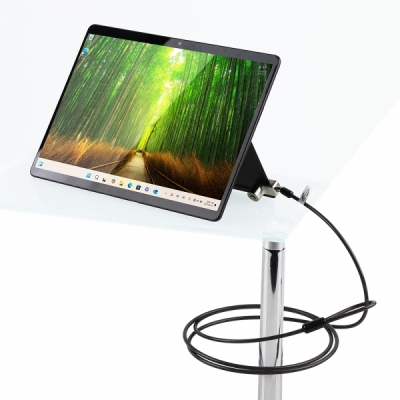 강원전자 넷메이트 Surface Pro/Go 도난방지 와이어 잠금장치 (키 타입/직경4.5mm/1.8m) NM-SSF01K