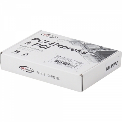 강원전자 넷메이트 USB3.0 2포트 PCI Express 카드(슬림PC겸용) NM-PU32