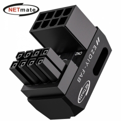 강원전자 넷메이트 PCI-E 8핀 변환 어댑터 (블랙/RVS 180도/단품) [EZDIY-FAB] NM-DPI2261