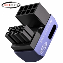 강원전자 넷메이트 PCI-E 8핀 변환 어댑터 (퍼플/RVS 180도/단품) [EZDIY-FAB] NM-DPI22621