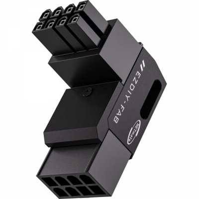 강원전자 넷메이트 PCI-E 8핀 변환 어댑터 (블랙/STD 90도/단품) [EZDIY-FAB] NM-DPI2262