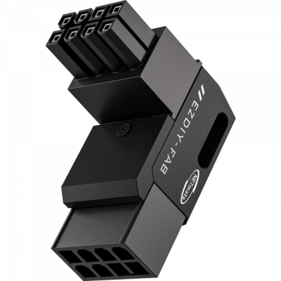 강원전자 넷메이트 PCI-E 8핀 변환 어댑터 (블랙/RVS 90도/단품) [EZDIY-FAB] NM-DPI2263