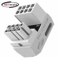 강원전자 넷메이트 PCI-E 8핀 변환 어댑터 (화이트/STD 180도/단품) [EZDIY-FAB] NM-DPI2264