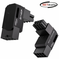 강원전자 넷메이트 PCI-E 8핀 변환 어댑터 (블랙/RVS 90도/2PACK) [EZDIY-FAB] NM-DPI22611