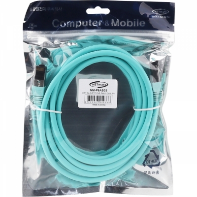 강원전자 넷메이트 CAT.6A SFTP PoE 랜 케이블 3m NM-P6AS03