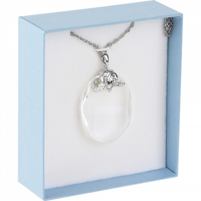 강원전자 더돌봄 돋보기 목걸이 (실버) DB-EZ018SV