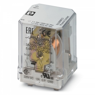 피닉스컨택트 REL-PR1- 48DC/1/MB 단일 릴레이 2908613