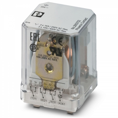 피닉스컨택트 REL-PR3- 24DC/3X21 단일 릴레이 2903702