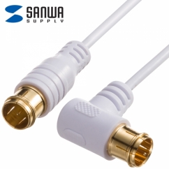 강원전자 산와서플라이 TV 안테나 슬림 케이블 5m KM-AT26-50W